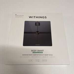 NEW Withings Body Smart Advanced Body Composition Wi-Fi Smart Scale Black
